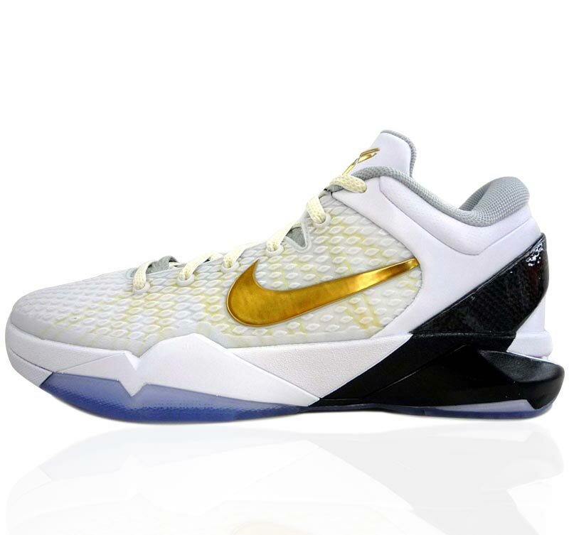 Nike Kobe VII 7 Elite White gold Basketball Shoes