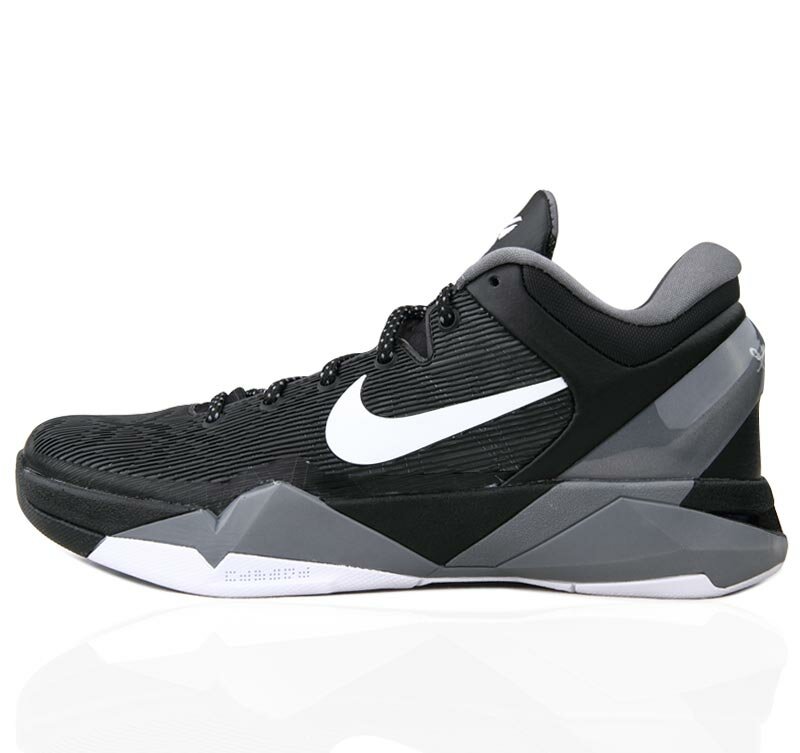 Nike Kobe VII 7 Gray White Black Basketball Shoes